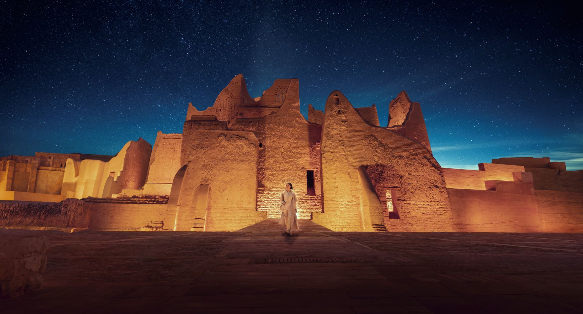 Historic Diriyah at night